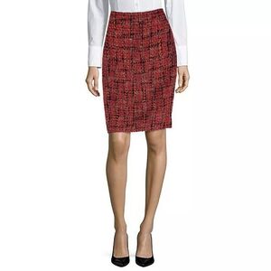 Karl Lagerfeld - Classic Textured Tweed Tailored Suit Flat Front Pencil Skirt